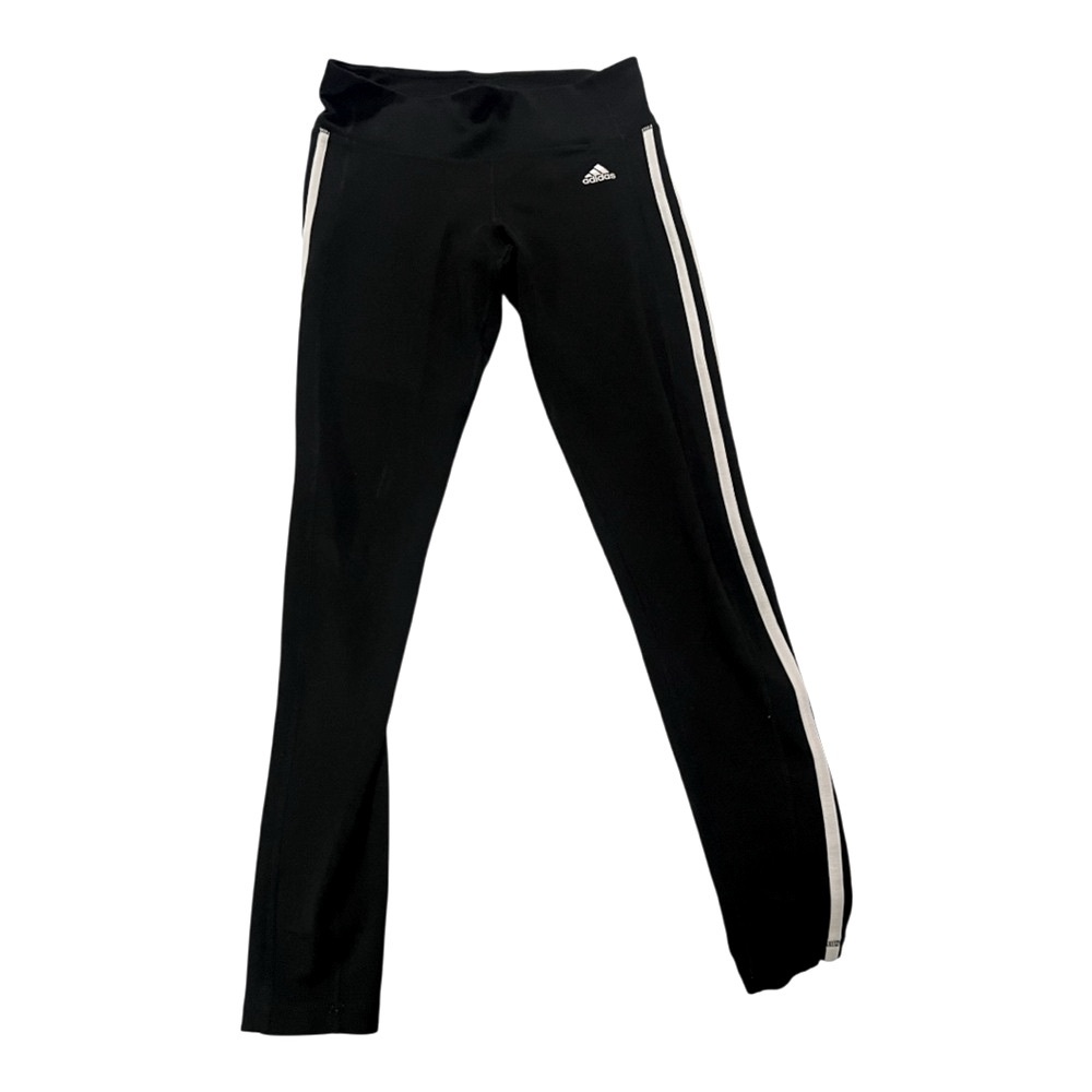 Adidas Black Pants with White Accents